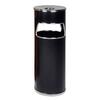 Painted Ashtray with Two Openings in Black
